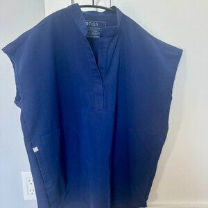 Figs Navy Rafaela Scrub Top, Woman, Small